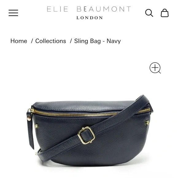 Chic Gold and Blue Crossbody Bag with Structured Design - Picture 7 of 7